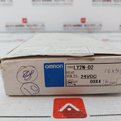 Lot of 2X OMRON LY2N-D2 General Purpose Relays 24VDC 1/2HP 120VAC DC24