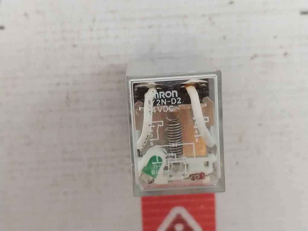 Lot Of 2X Omron Ly2N-d2 Relay 24Vdc 10A 110Vac 1/2Hp 120Vac 12A 240Vac