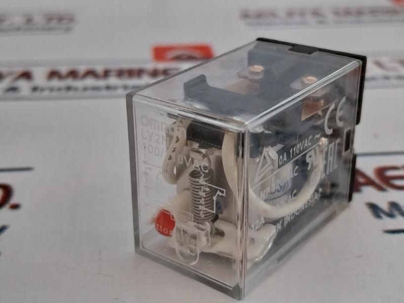 Omron Ly2N Relay, 100-110Vac, 10A 110Vac/12A 240Vac