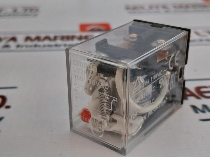 Omron Ly2N Relay, 100-110Vac, 10A 110Vac/12A 240Vac