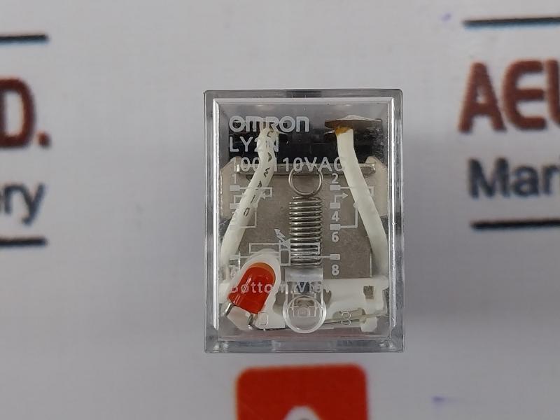 Omron Ly2N Relay, 100-110Vac, 10A 110Vac/12A 240Vac