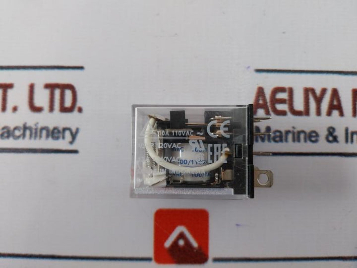 Omron Ly2N Relay, 100-110Vac, 10A 110Vac/12A 240Vac