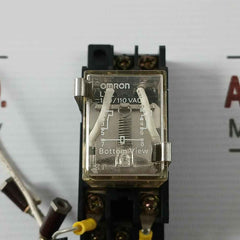 Omron Ly2 Relay With A Socket Base 100/110 Vac