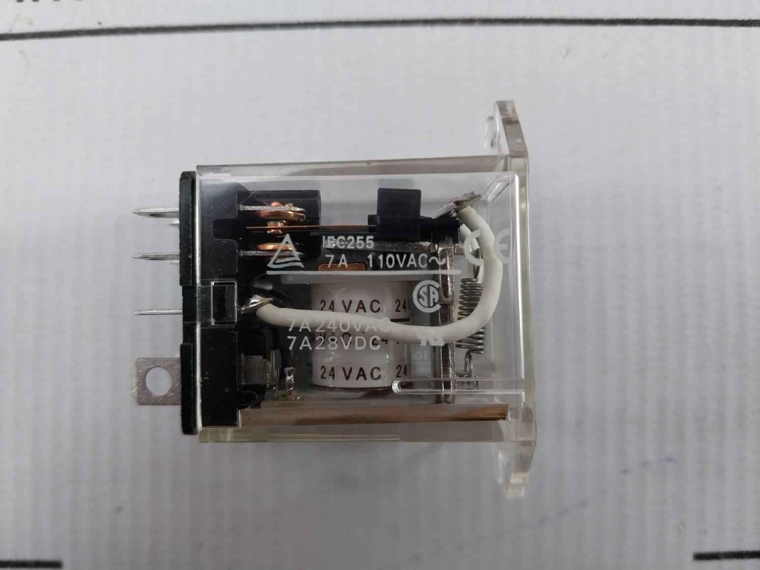 Omron Ly2Zf General Purpose Relay 24Vac 7A Iec255