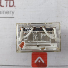Omron Ly4N 14 Pin Relay 200/220 Vac Iec 255 0377Y3 10A 28Vdc