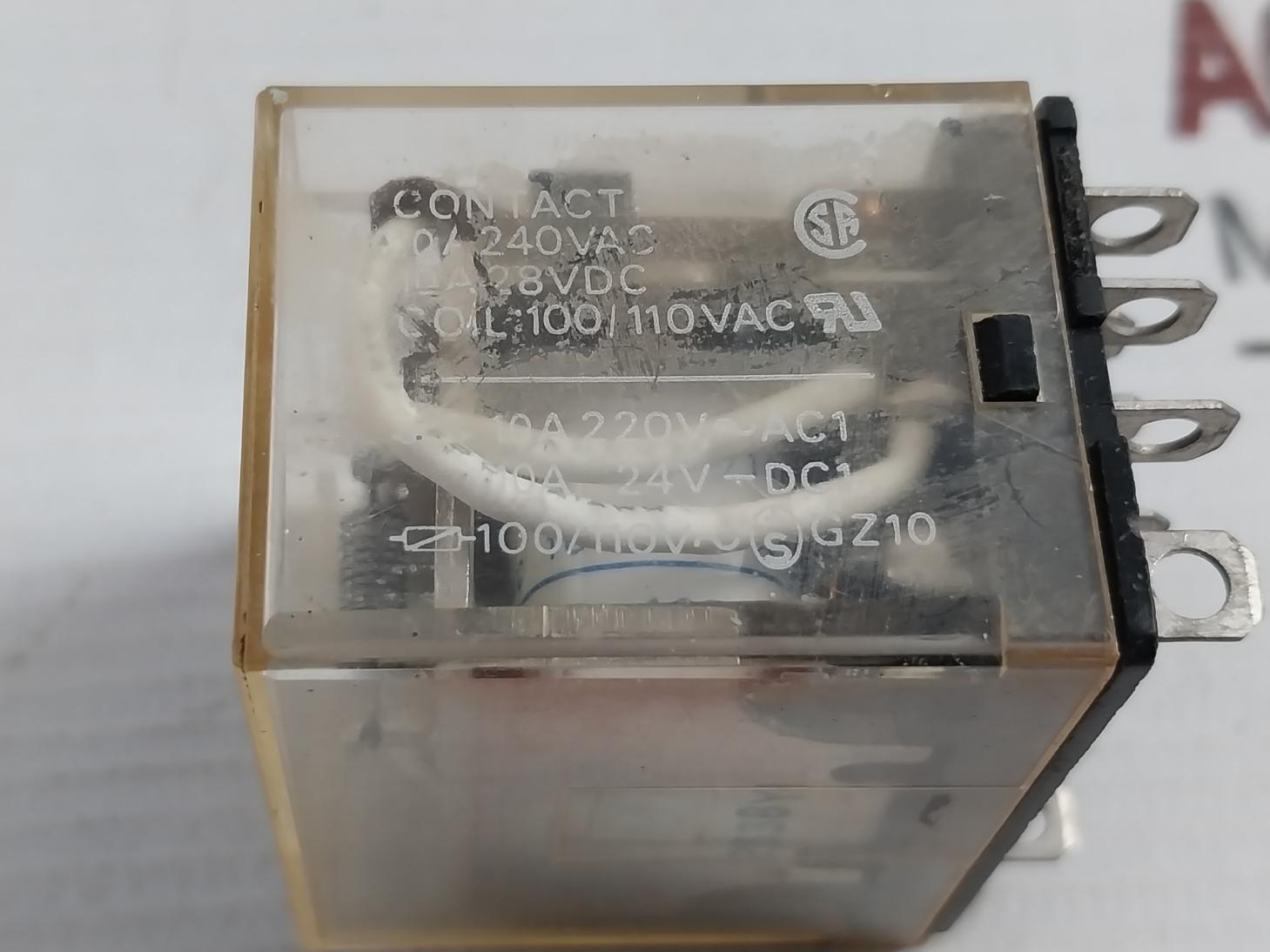 Omron Ly4 Power Relay 100/110Vac