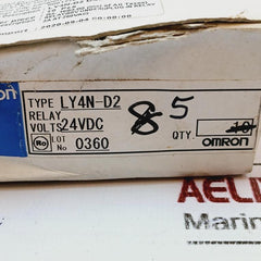 Omron Ly4n-d2 Plug-in Relay 24vdc 10a 110vac~/ 10a 240vac