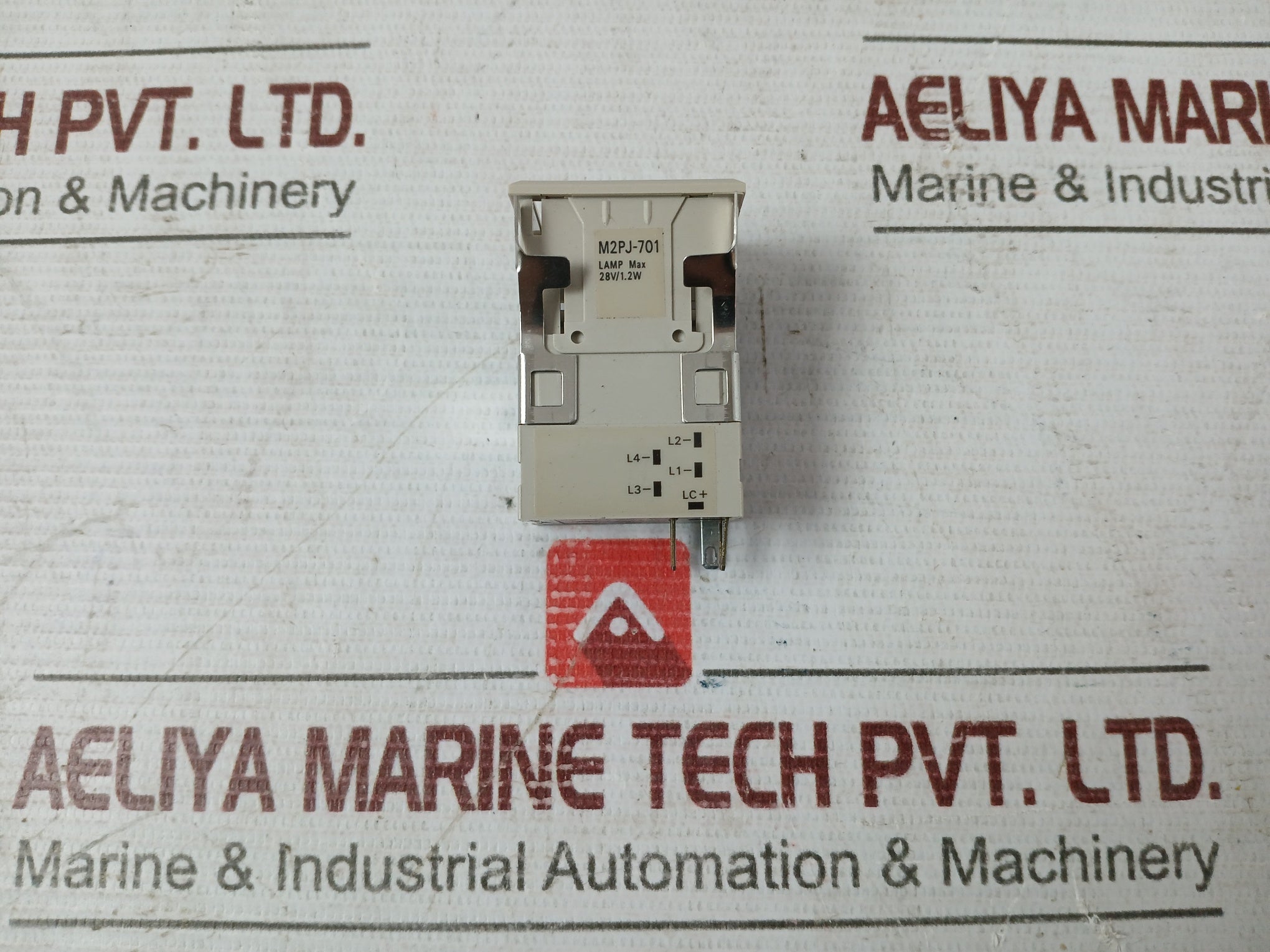 Lot of 2X OMRON M2pj-701 Lighted Push Button Switch Lamp Max 28V/.1.2W