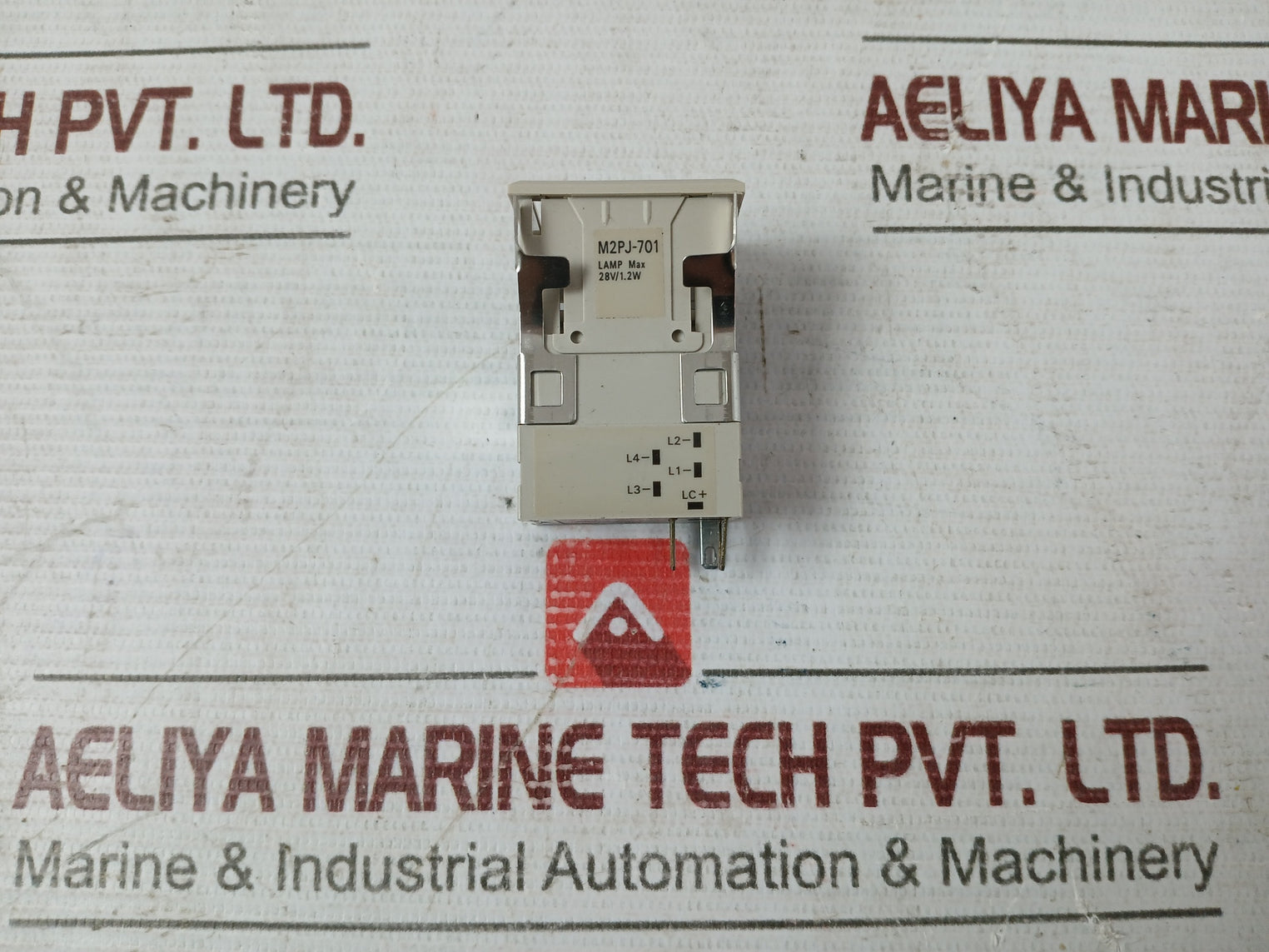 Lot of 2X OMRON M2pj-701 Lighted Push Button Switch Lamp Max 28V/.1.2W