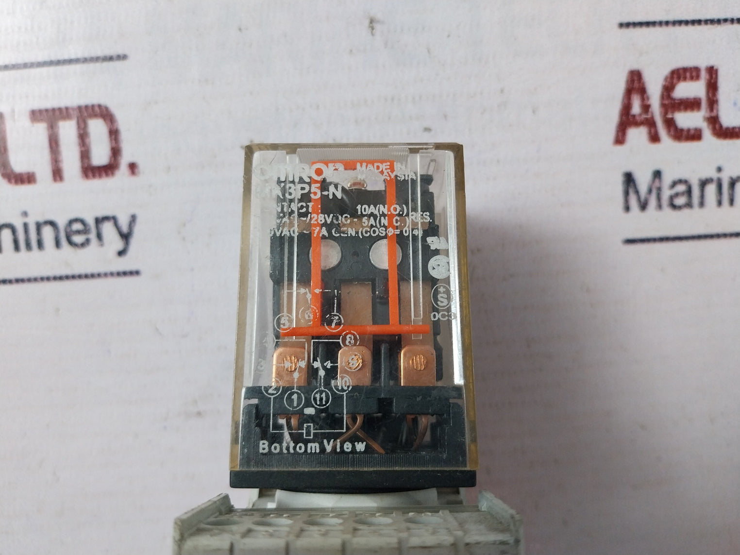 Omron Mk3P5-n Relay With Socket 250V Ac/28V Dc