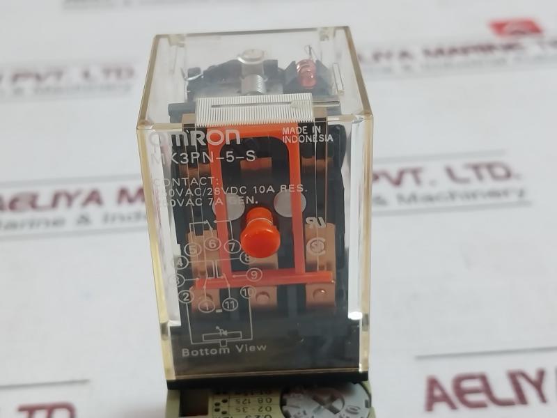 Omron Mk3Pn-5-s Relay Ct3-e20/H, Ps-11 250Vac/28Vdc 10A 50Ma 110Vac