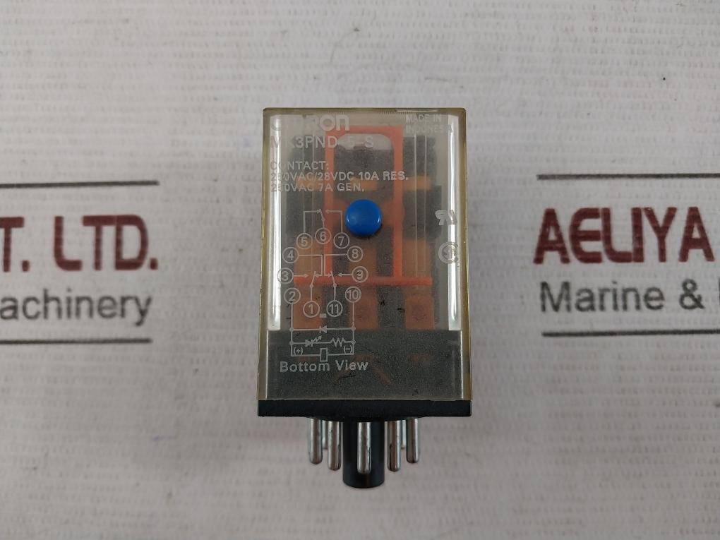 Omron Mk3Pnd-5-s General Purpose Relay 1095H1 250Vac/28Vdc, 10A