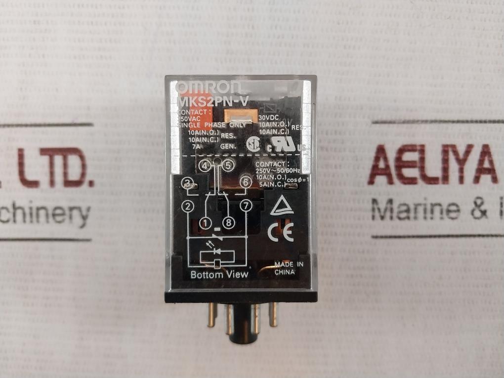 Omron Mks2Pn-v General Purpose Relay 250Vac 30Vdc 50/60Hz 27312Ew