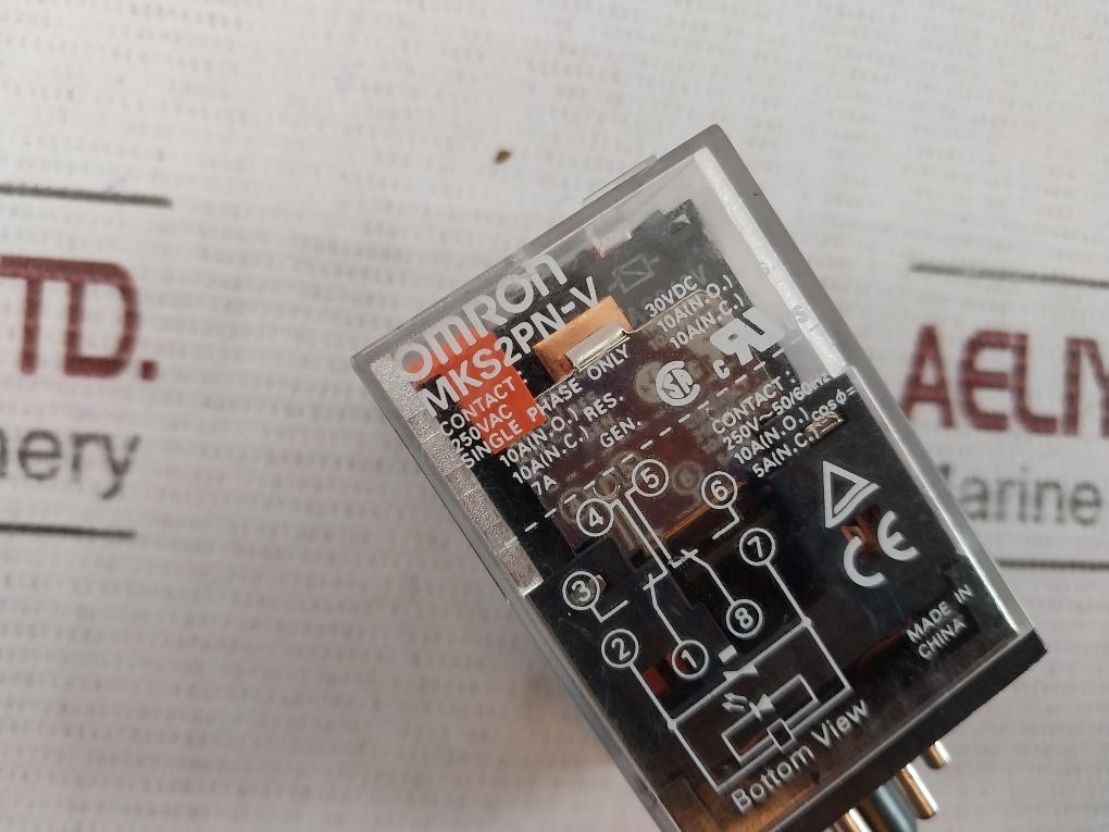 Omron Mks2Pn-v General Purpose Relay 250Vac 30Vdc 50/60Hz 27312Ew