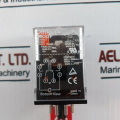 Omron MKS2P Relay, 250vac/30vdc Single Phase Only 10A 02408EW