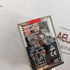 Omron Mks3Pin-5 Single Phase Relay With Base 250V Ac 50/60Hz 29812Ew 30V Dc