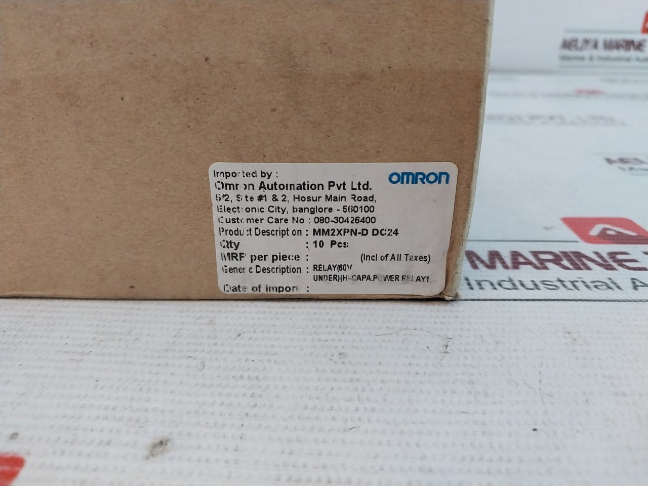 Omron Mm2Xpn-d Power Relay Dc24V 60V 4 536853 646240