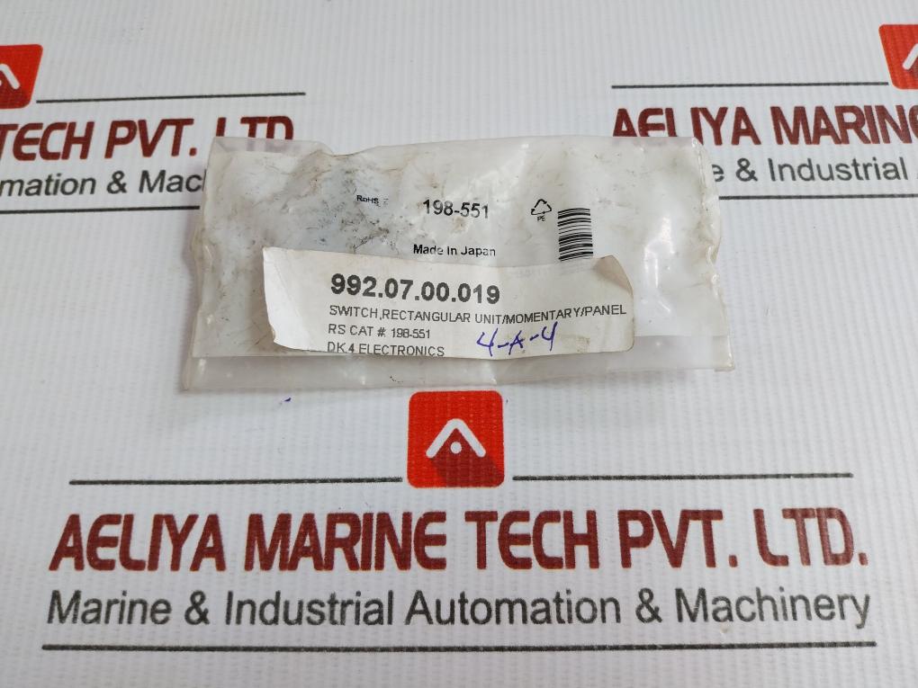 Omron Momentary Panel Switch 0.5A 250Vac A3Cj-7011