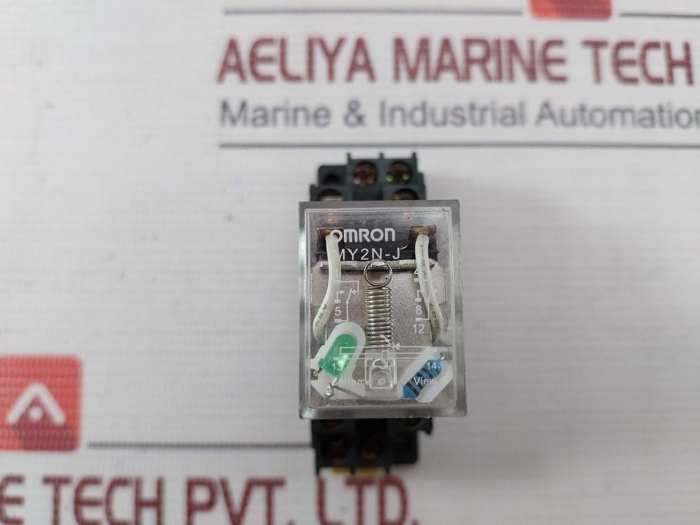 Omron My2N-j Miniature Power Relay W/ Socket Pyf08A-e Sdr Pmy-8 Dc24V