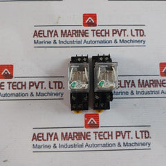 Lot of 2X Omron MY2N Relay with Base 7A 250VAC
