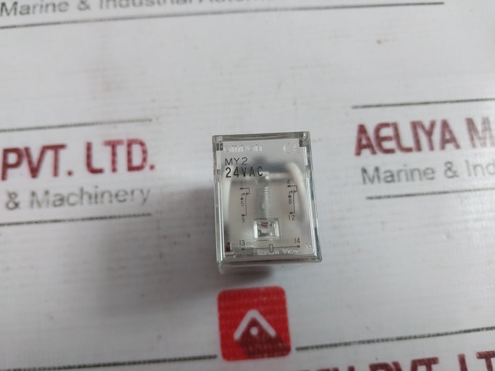 Omron My2 Relay 29X3Y1 24Vac 10A 250Vac 30Vdc