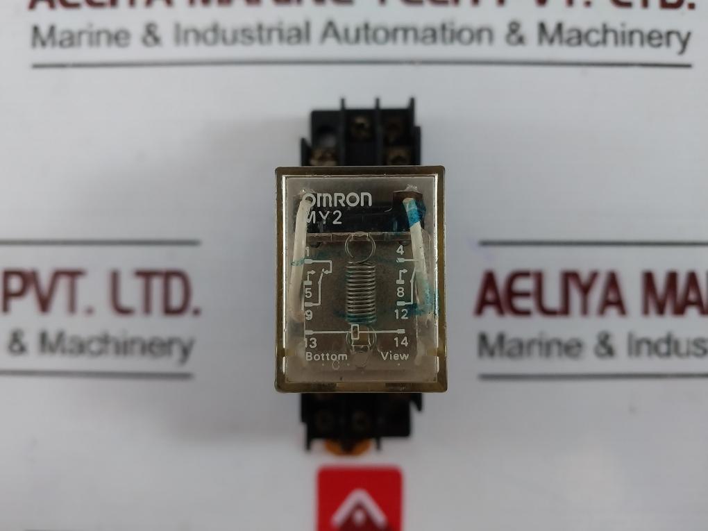 Omron My2 Relay, Max 7a, 250v, 200/220vac