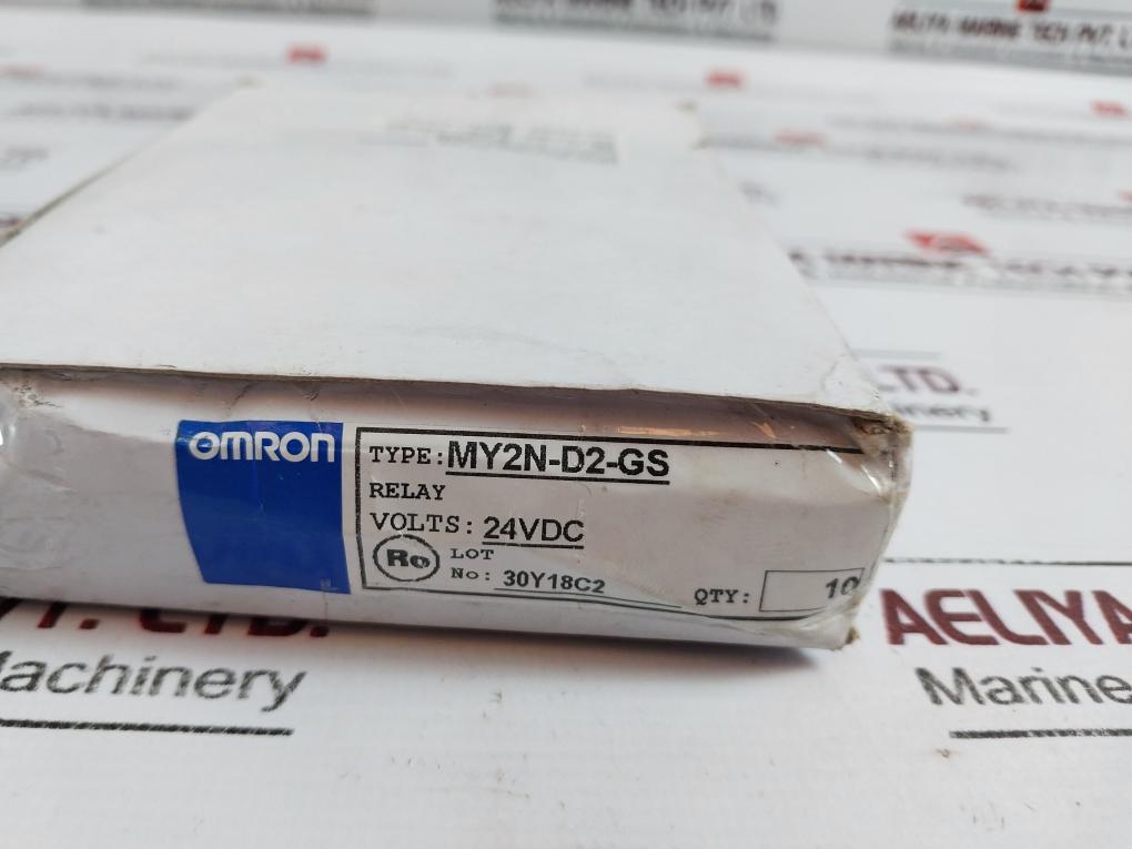 Omron My2n-d2-gs Miniature Power Relay 24vdc 5a 30vdc/5a 250vac