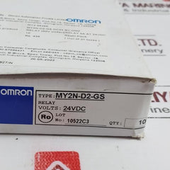 Omron My2n-d2-gs Miniature Power Relay 24vdc 7a 30vdc/250vac 10522c3