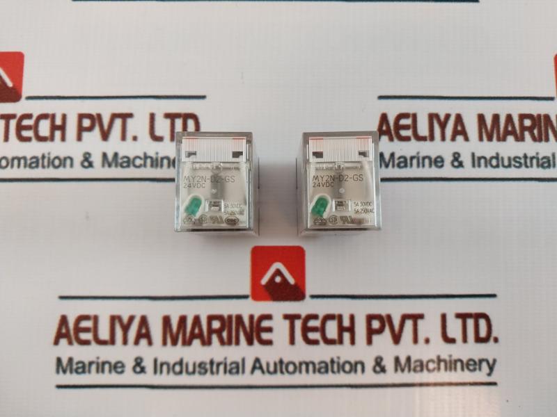 Omron My2n-d2-gs Relay, 24vdc, 5a 250vac , 30y18c2