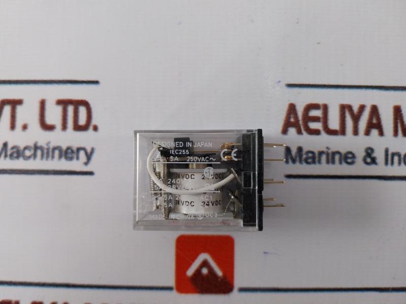 Omron My2n-d2 Dc24 Miniature Power Relay 2-pole 3a At 30vdc 24vdc