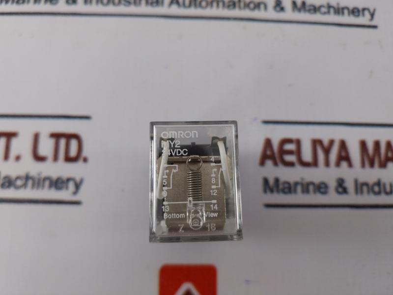 Omron My2n-d2 Dc24 Miniature Power Relay 2-pole 3a At 30vdc 24vdc