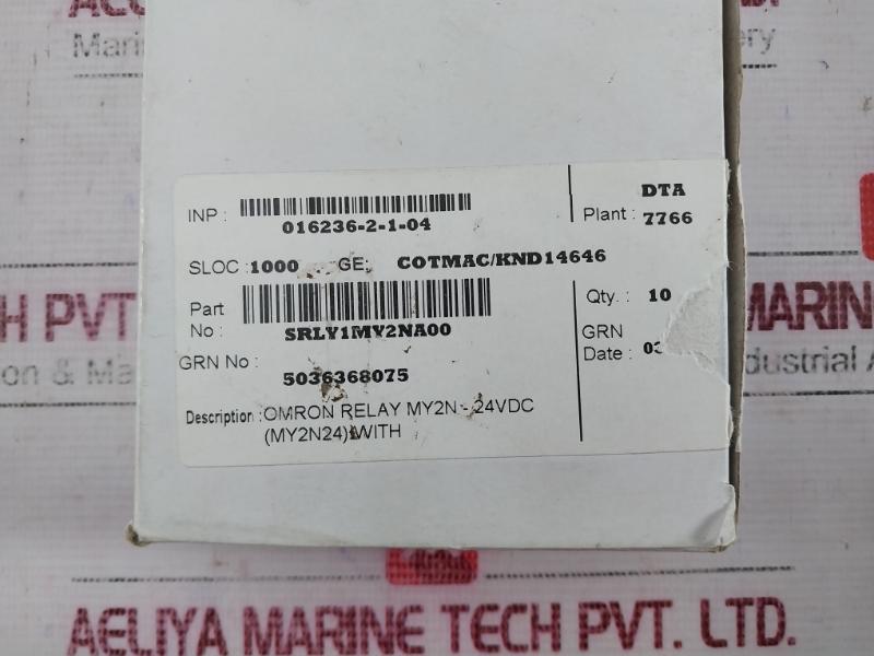 Lot Of 5X Omron My2N-gs Miniature Power Relay 5A 24Vdc