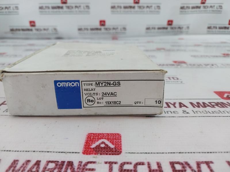 Omron My2n-gs Power Relay 24vac, 5a 250vac/5a 30vdc