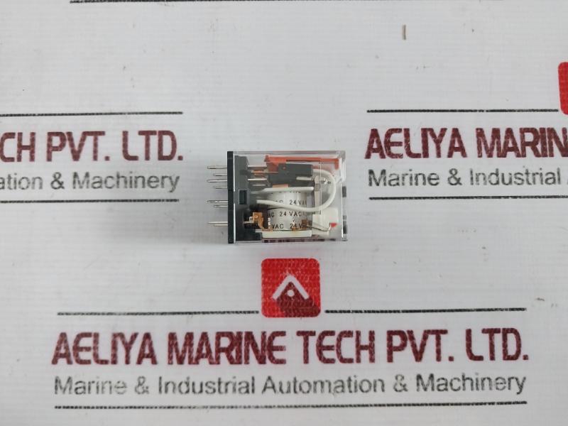 Lot Of 3X Omron My2N-gs Power Relay 9604773-2A 24Vac 5A