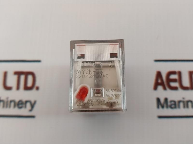 Lot Of 3X Omron My2N-gs Relay 240Vac 5A 30Vdc