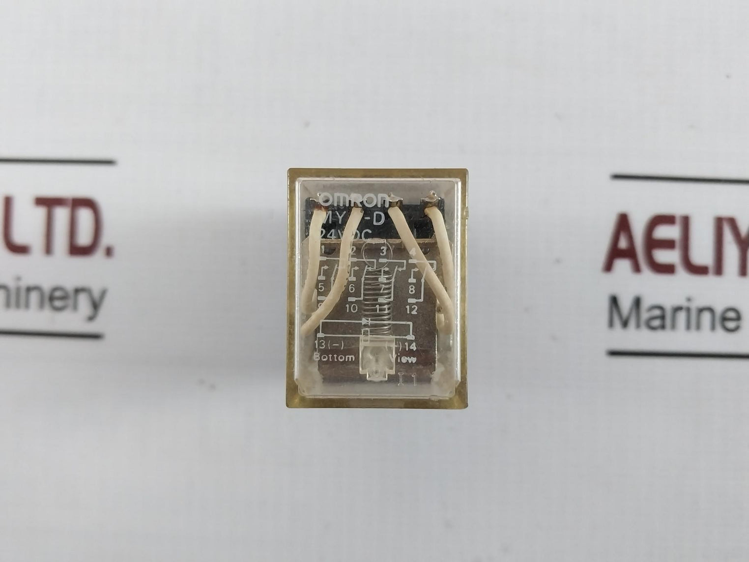Omron My4-d Miniature Power Relay W/ Socket Pyf14A-e 5A 28V-dc1 Iec255 24Vdc