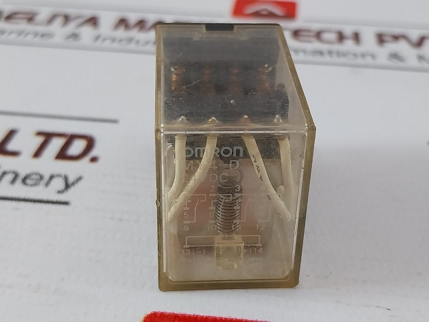 Omron My4 D Miniature Power Relay 5A 240V-ac1 5A 28V-dc1 24Vdc Oc3