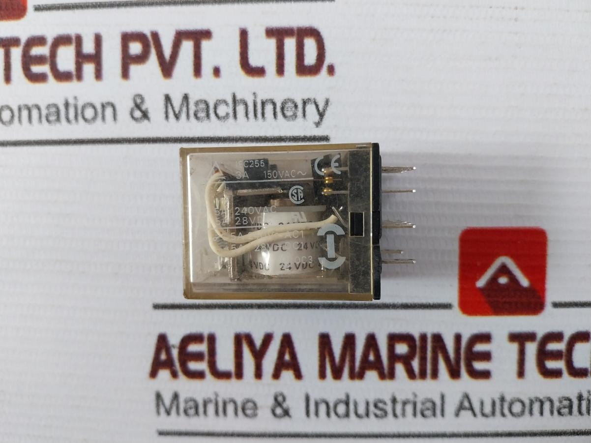 Omron My4 D Miniature Power Relay 5A 240V-ac1 5A 28V-dc1 24Vdc Oc3