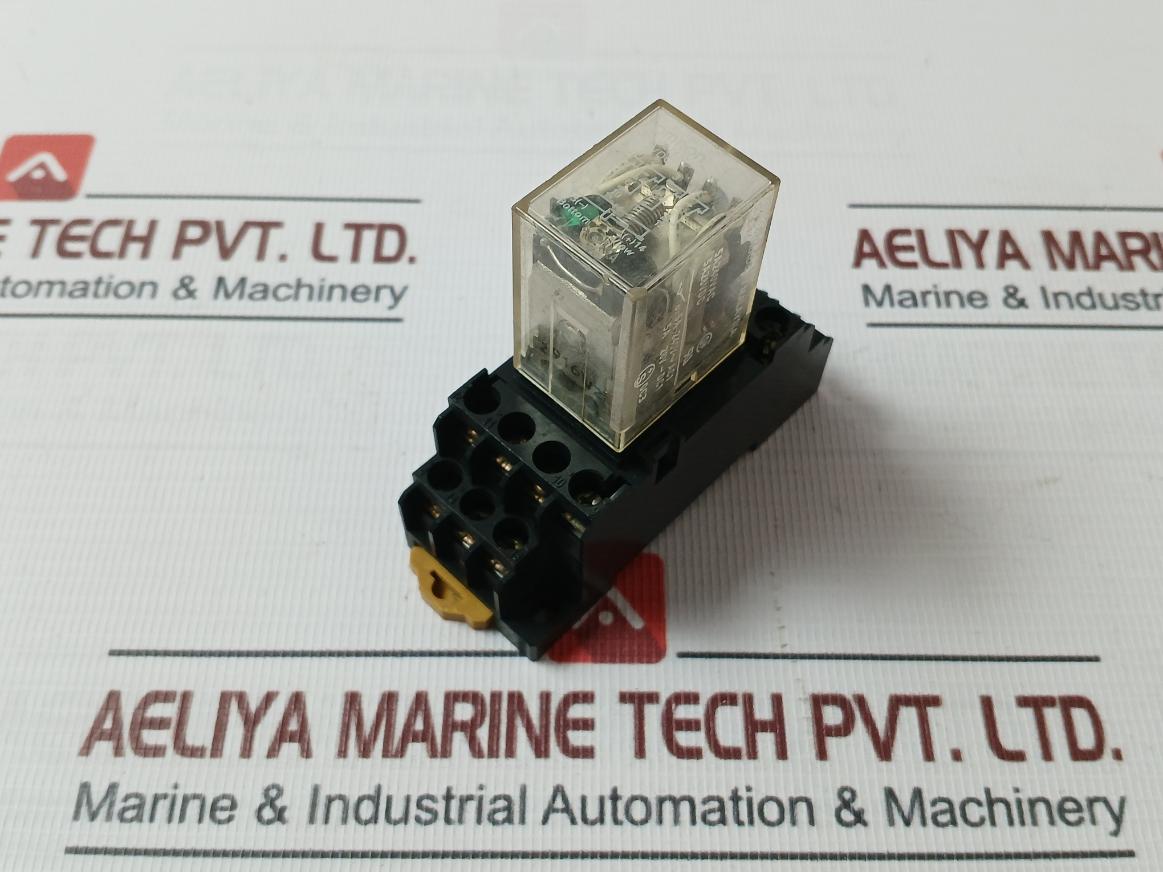 Omron My4I4N Power Relay W/ Socket Pyf14A-e 5A 240Vac 24V Dc