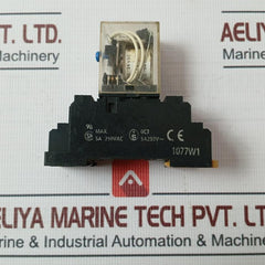 Omron My4I4N Power Relay W/ Socket Pyf14A-e 5A 240Vac 24V Dc