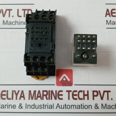Omron My4I4N Power Relay W/ Socket Pyf14A-e 5A 240Vac 24V Dc