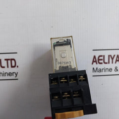 Omron My4I4N Power Relay With Base 24Vdc 5A 240Vac 28Vdc 250Vac