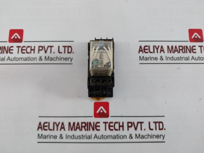 Omron My4I4N Power Relay With Socket Pyf14A-e 5A 250V 24Vdc 5A 28V- Dc1