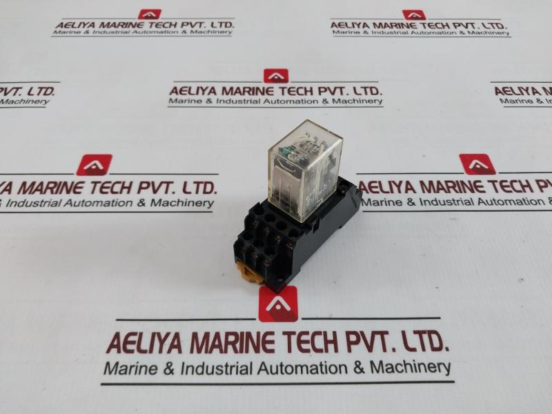 Omron My4I4N Power Relay With Socket Pyf14A-e 5A 250V 24Vdc 5A 28V- Dc1