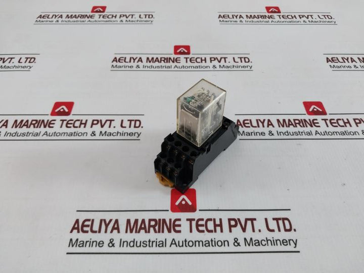 Omron My4I4N Power Relay With Socket Pyf14A-e 5A 250V 24Vdc 5A 28V- Dc1