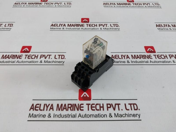 Omron My4I4N Power Relay With Socket Pyf14A-e 5A 250V 24Vdc 5A 28V- Dc1
