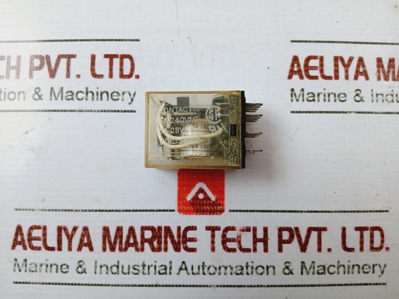 Omron My4 Miniature Power Relay 4-pole Single Contact Plug-in Terminals 2278Yu