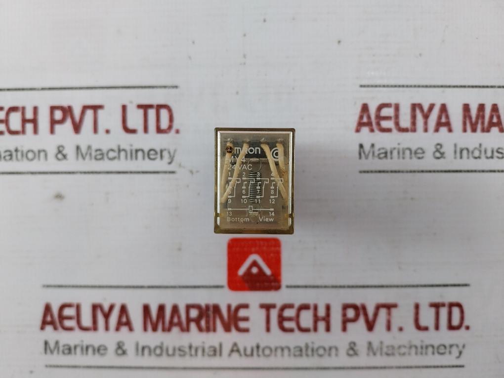 Omron My4 Miniature Power Relay 4-pole Twin Contacts Plug-in Terminal 5A 240Vac