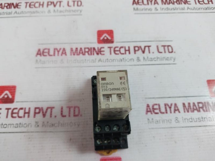 Omron My4 Miniature Power Relay Single Contact Plug-in Terminal 5A 30Vdc