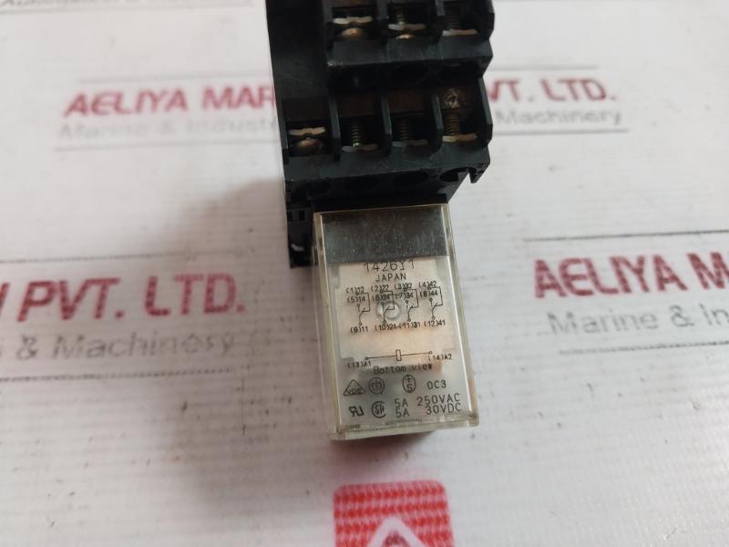 Omron My4 Miniature Power Relay Single Contact Plug-in Terminal 5A 30Vdc